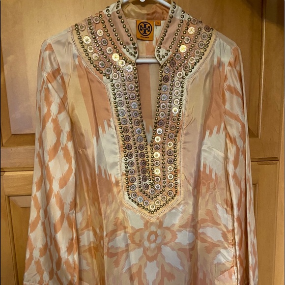 Tory Burch Tops - Tory Burch Silk Blouse Size 10